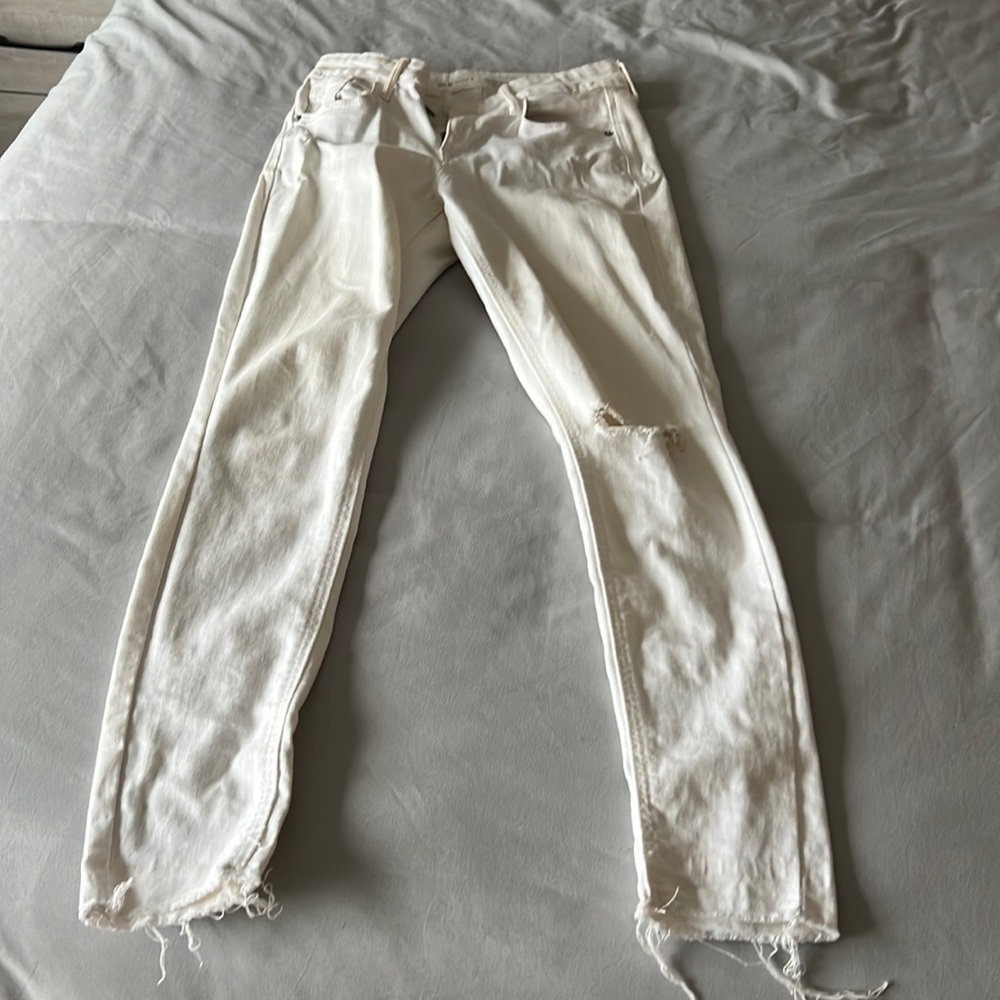 Old Navy white skinny jeans